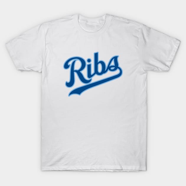 KC Ribs - White 2 T-Shirt by KFig21